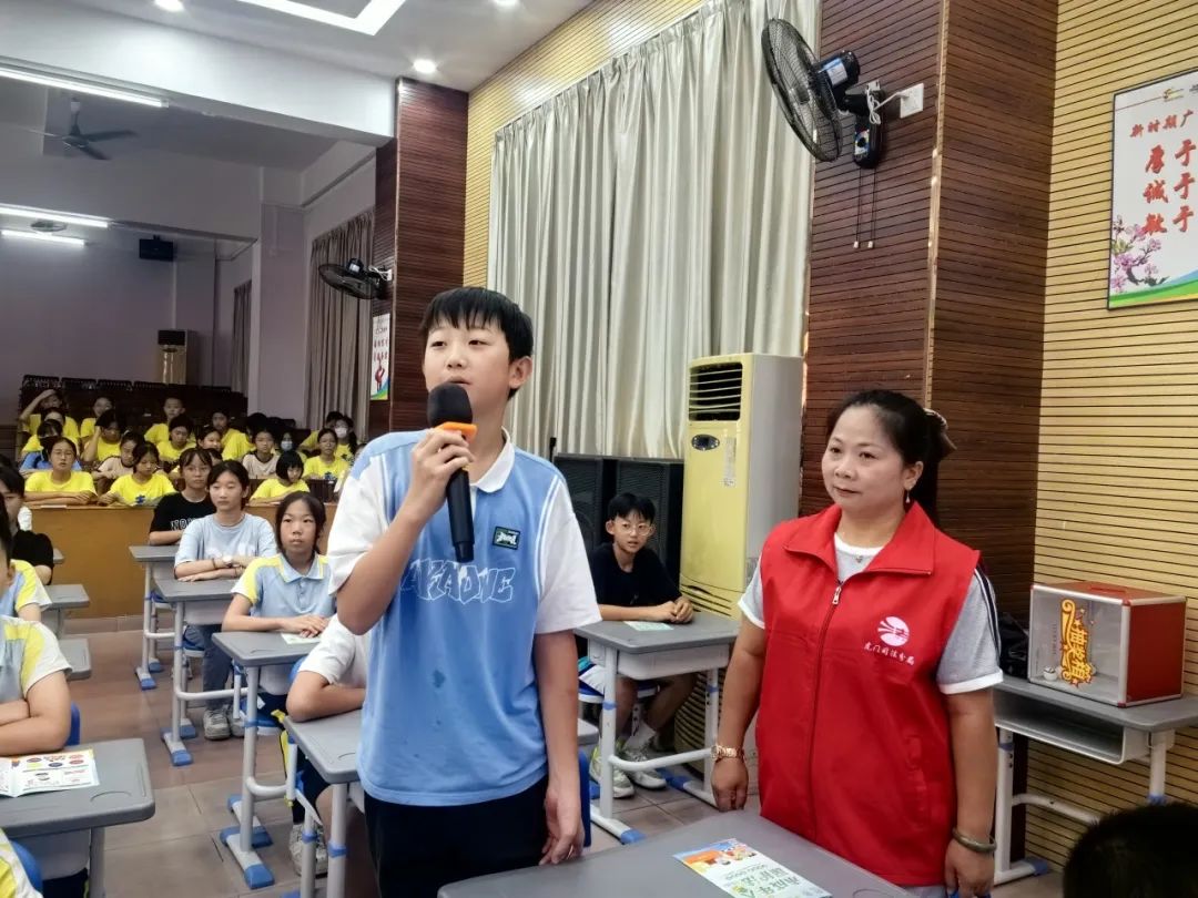 虎门镇未成年人保护法宣传教育走进大宁小学